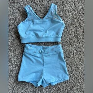 Capezio Kids Matching Set in Light Blue